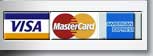 We proudly accept all major credit cards including Amex, Visa, and Mastercard